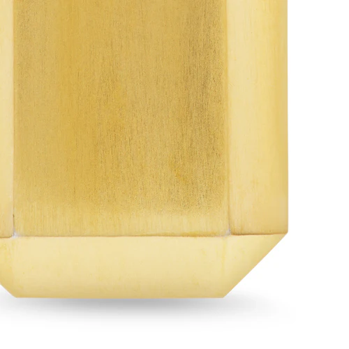 Deco Tag in 18K Yellow Gold with Diamonds, 27mm - Image 5
