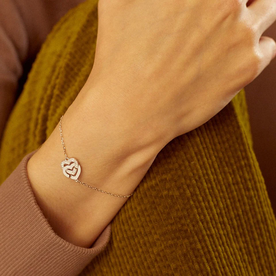 Dinh Van Double Coeurs R10 Diamond Bracelet - Image 3