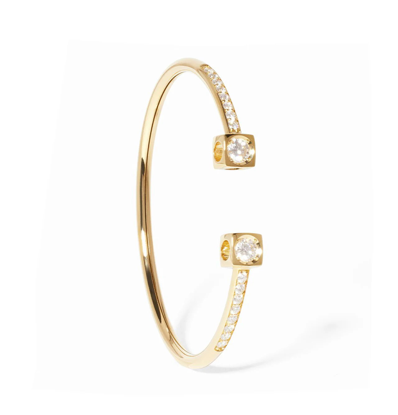 Dinh Van Le Cube Yellow Gold Diamant Large Cuff - Image 2