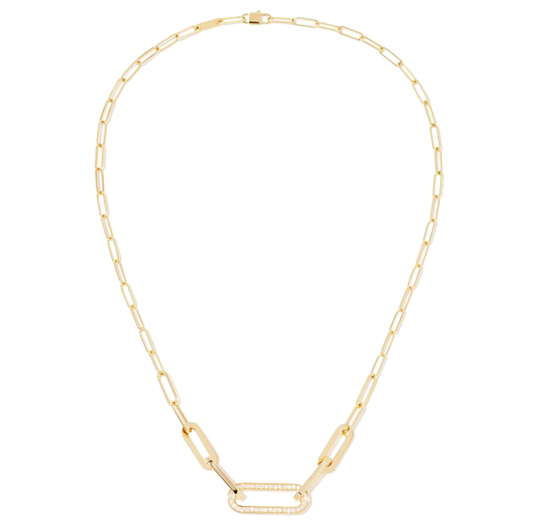 Dinh Van Maillon Yellow Gold Medium Diamond Necklace - Image 2