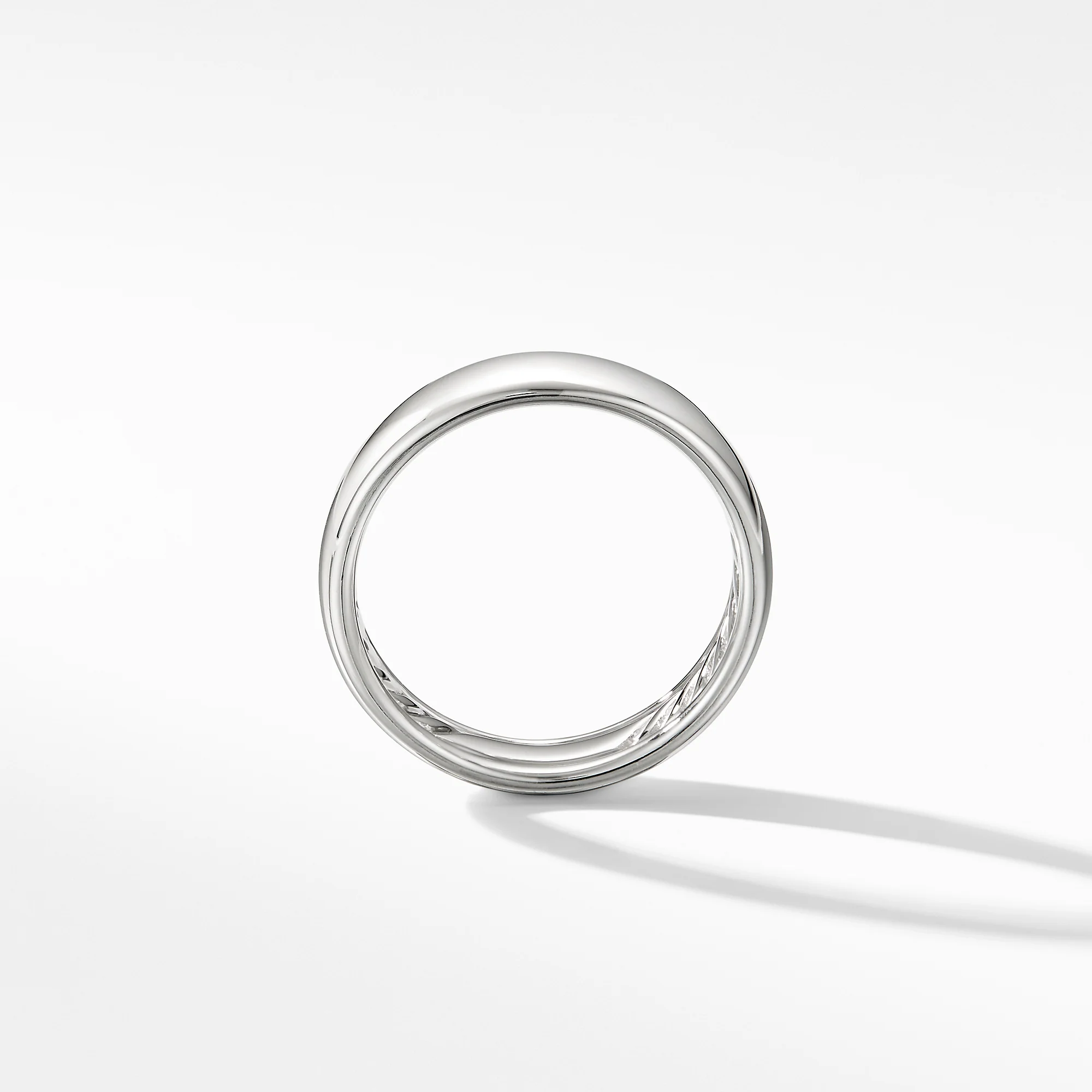 DY Classic Band Ring in 18K White Gold, Size 11 - Image 3