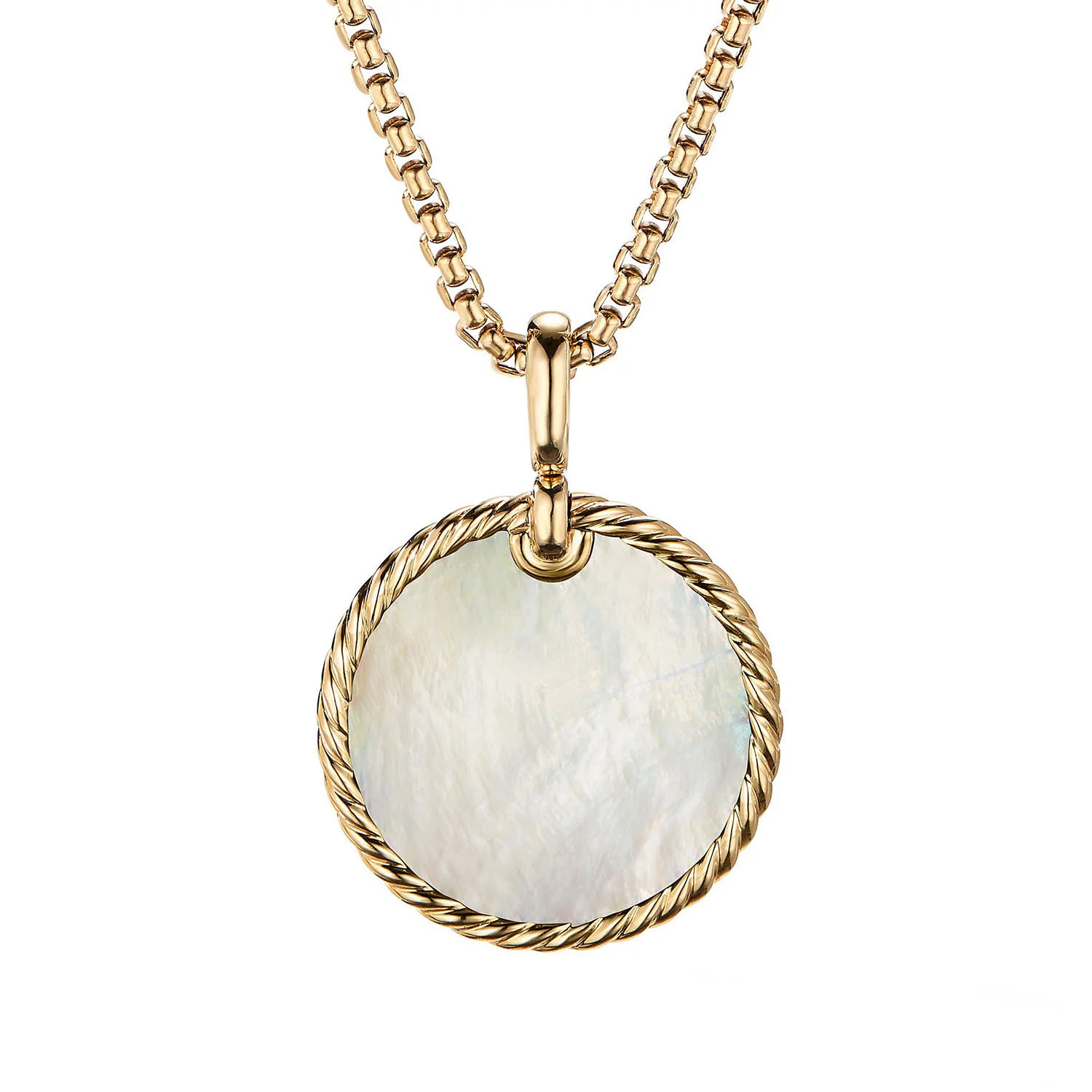 DY Elements Enhancer with Black Onyx and Mother-of-Pearl in 18K Yellow Gold - Image 2