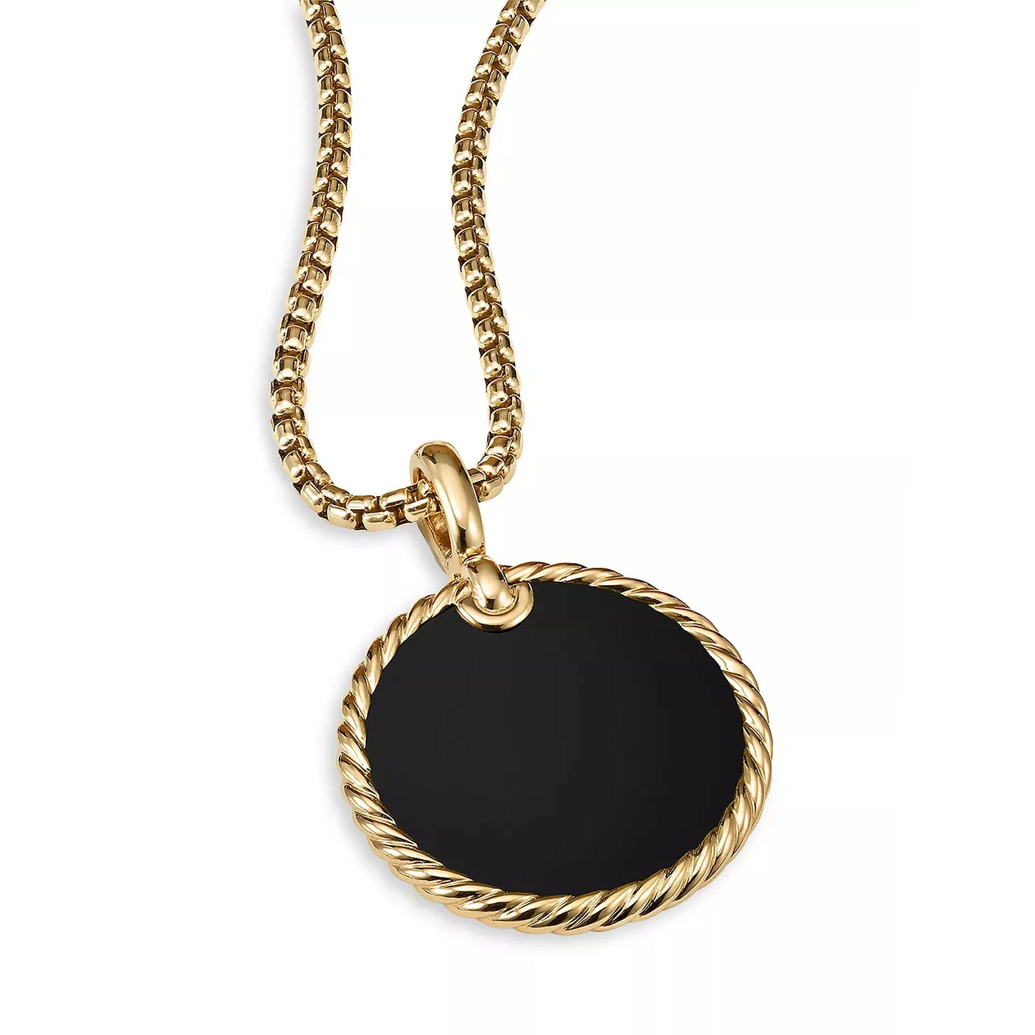 DY Elements Enhancer with Black Onyx and Mother-of-Pearl in 18K Yellow Gold - Image 3