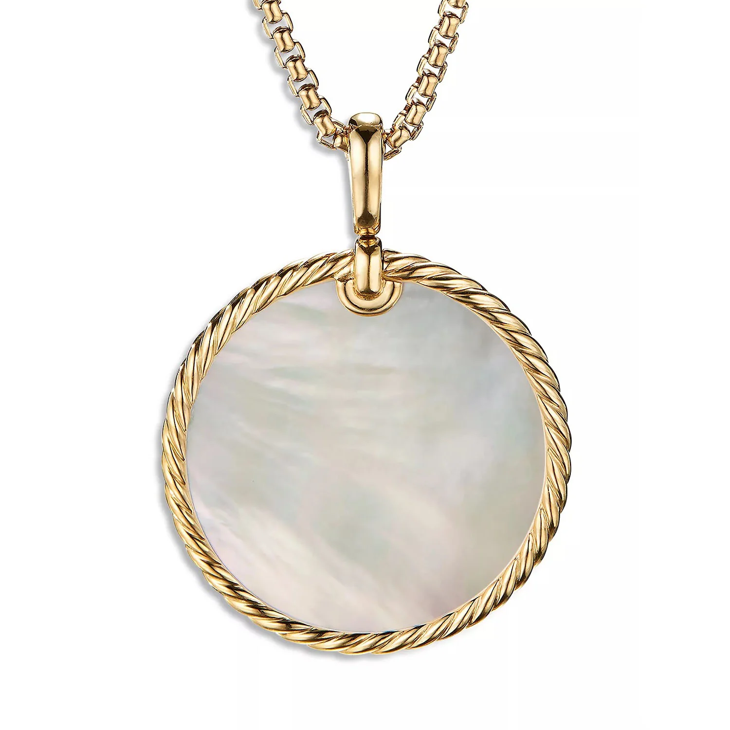 DY Elements Enhancer with Black Onyx and Mother-of-Pearl in 18K Yellow Gold - Image 2