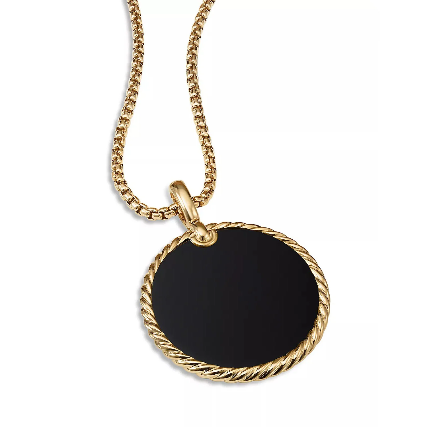 DY Elements Enhancer with Black Onyx and Mother-of-Pearl in 18K Yellow Gold - Image 3
