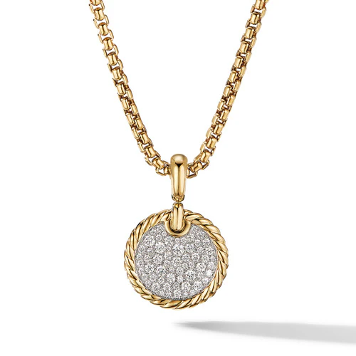 DY Elements Enhancer with Pavé Diamonds in 18K Yellow Gold