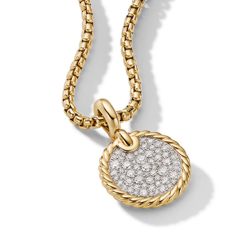 DY Elements Enhancer with Pavé Diamonds in 18K Yellow Gold - Image 2