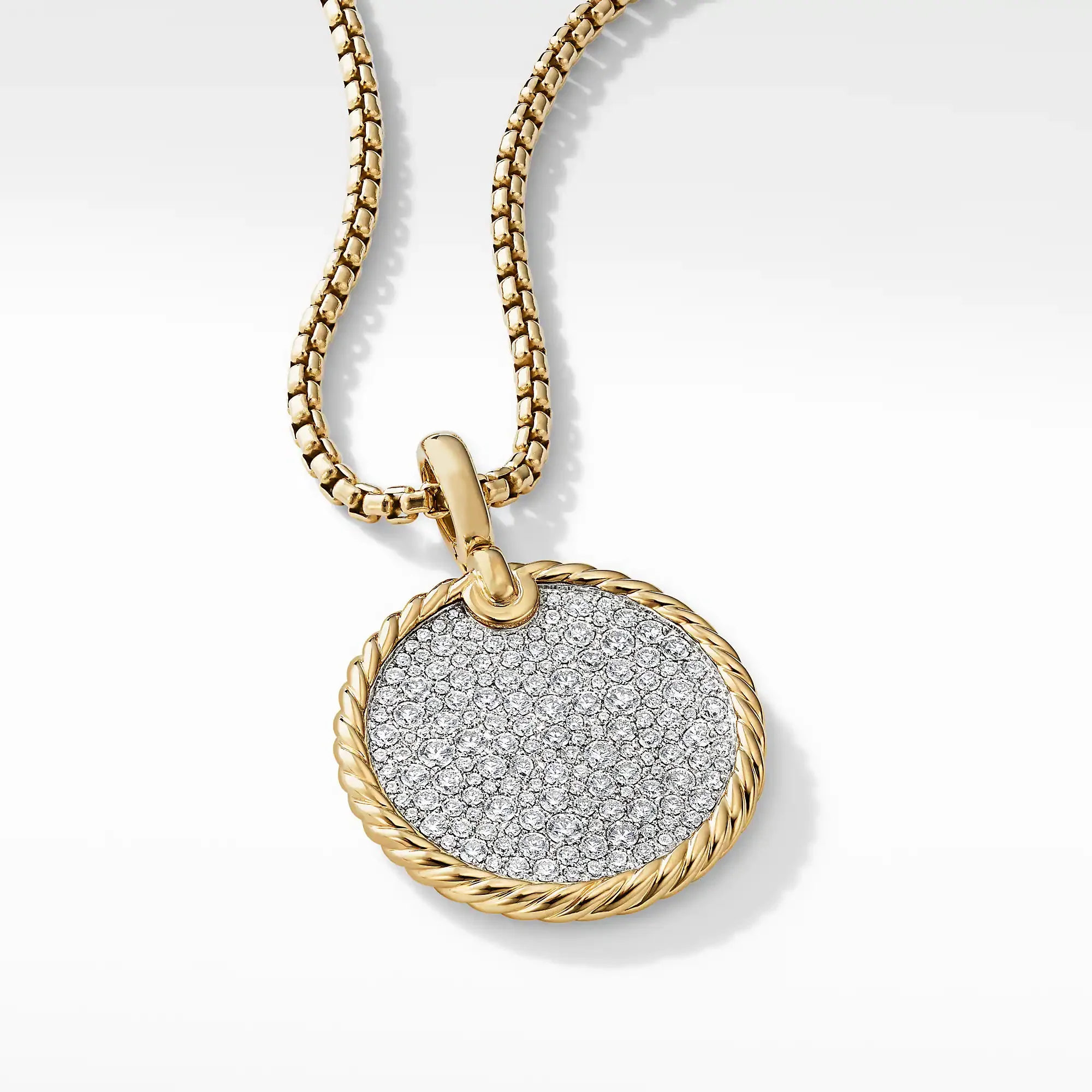 DY Elements Enhancer with Pavé Diamonds in 18K Yellow Gold - Image 2