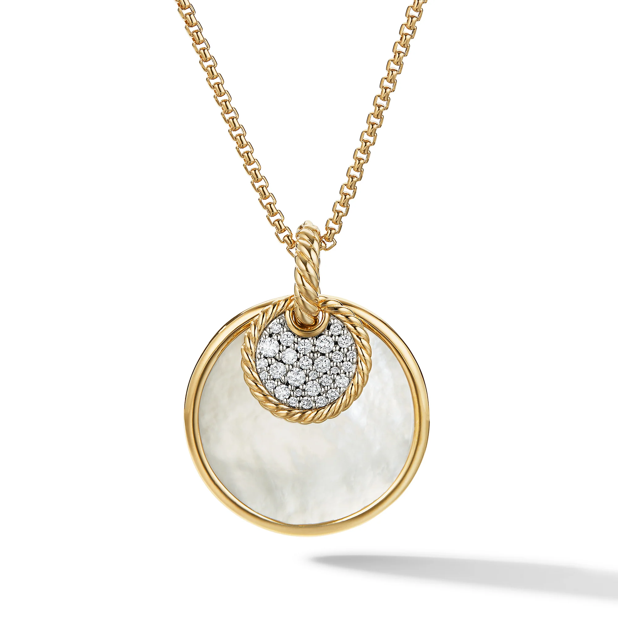 DY Elements® Large Pendant Necklace in 18K Yellow Gold - Image 2