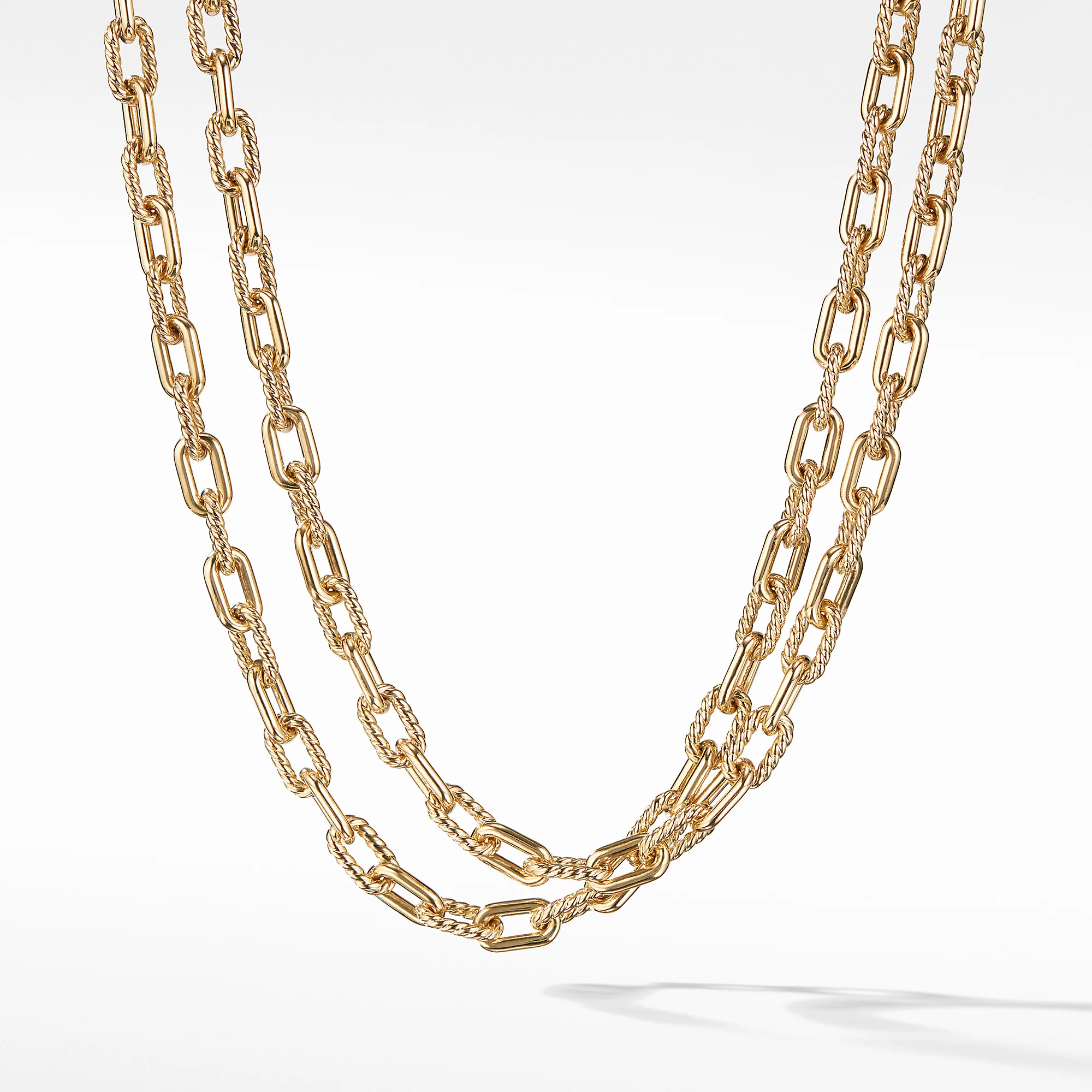 DY MadisonĀ® Bold Necklace in 18K Gold, 6mm, 18" Length