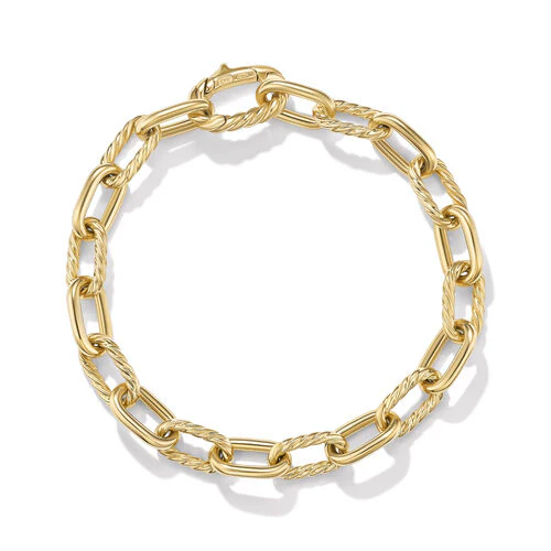 DY Madison Chain Bracelet in 18K Yellow Gold, Size Large - Image 2