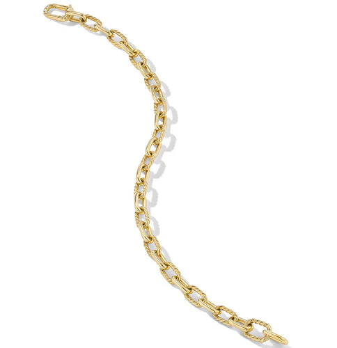 DY Madison Chain Bracelet in 18K Yellow Gold, Size Large - Image 3