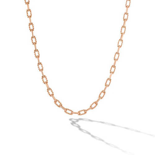 DY Madison Chain Necklace in 18K Rose Gold, 18"