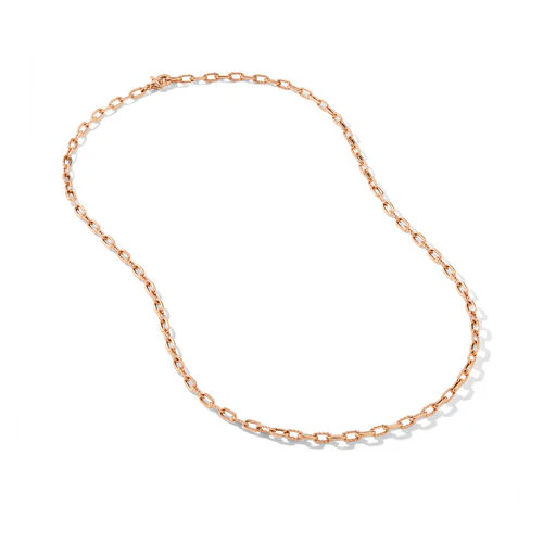 DY Madison Chain Necklace in 18K Rose Gold, 18" - Image 3