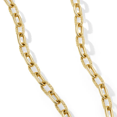 DY Madison Chain Necklace in 18K Yellow Gold, 24" - Image 2
