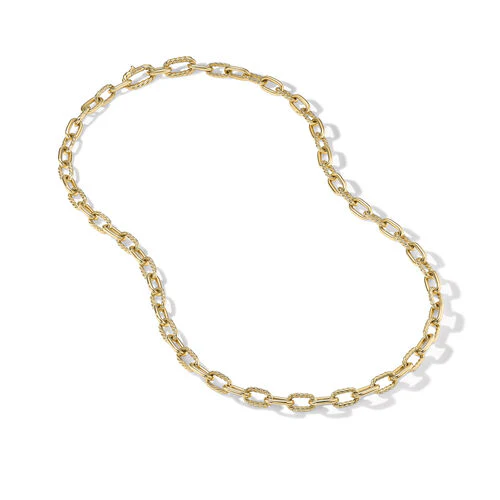 DY Madison Chain Necklace in 18K Yellow Gold, 24" - Image 3