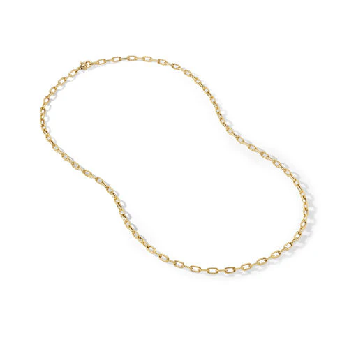DY Madison Chain Necklace in 18K Yellow Gold, 24" - Image 3