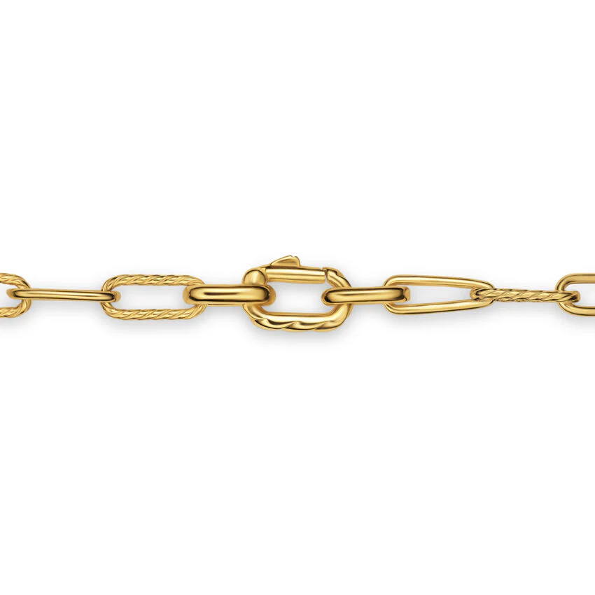 DY Madison Chain Necklace in 18K Yellow Gold, 4mm, 18" - Image 4