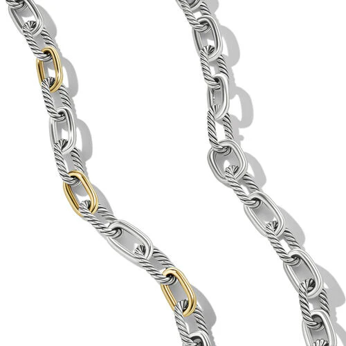 DY Madison Chain Necklace in Sterling Silver with 18K Yellow Gold - Image 3