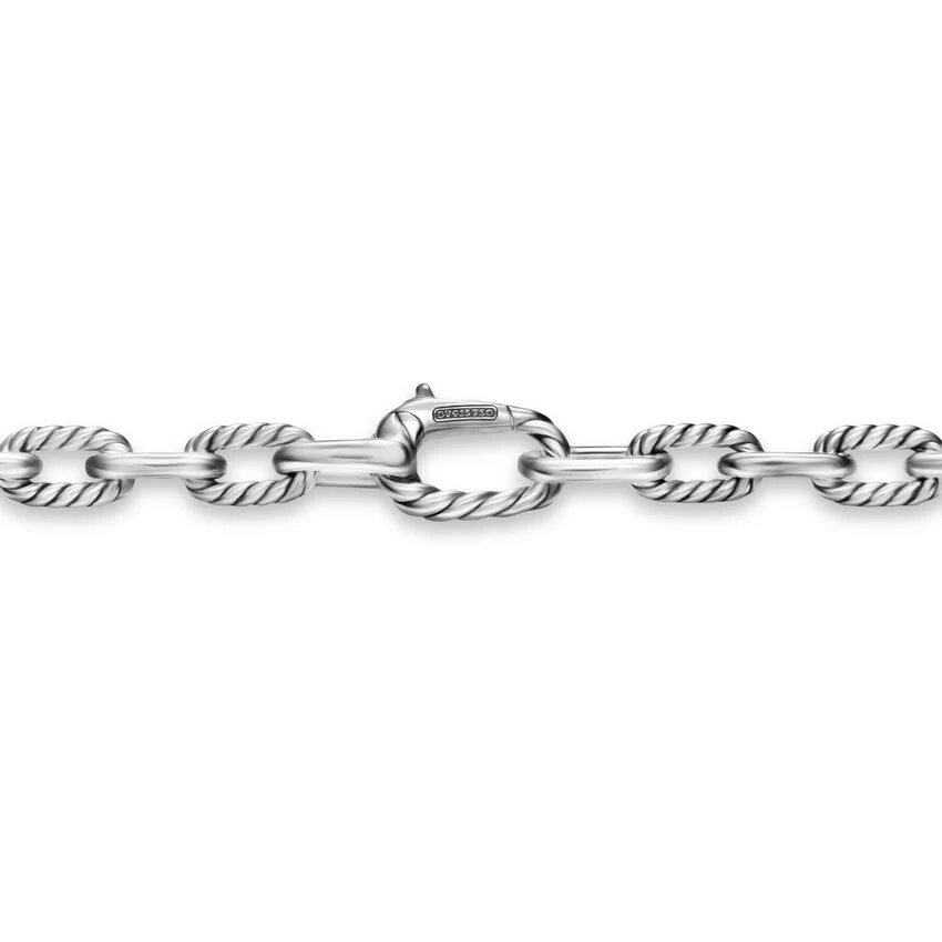 DY Madison Chain Necklace in Sterling Silver with 18K Yellow Gold, 6mm, 22" - Image 4