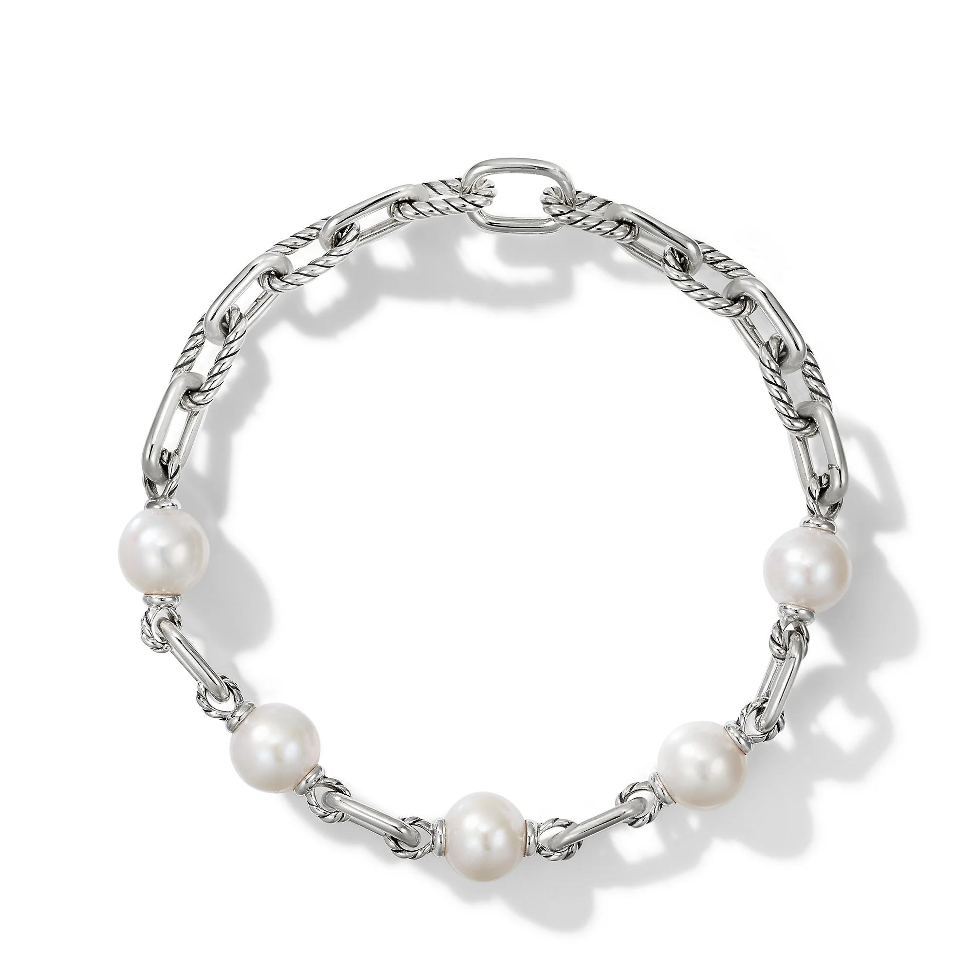 DY Madison® Pearl Chain Bracelet, Size Medium - Image 2