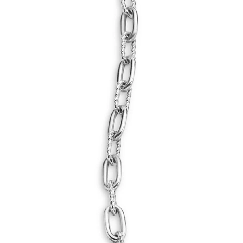 DY Madison Toggle Chain Bracelet in Sterling Silver, 3mm, Size Medium - Image 4