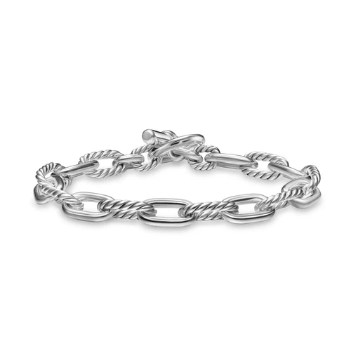 DY Madison Toggle Chain Bracelet in Sterling Silver, Size Small - Image 2