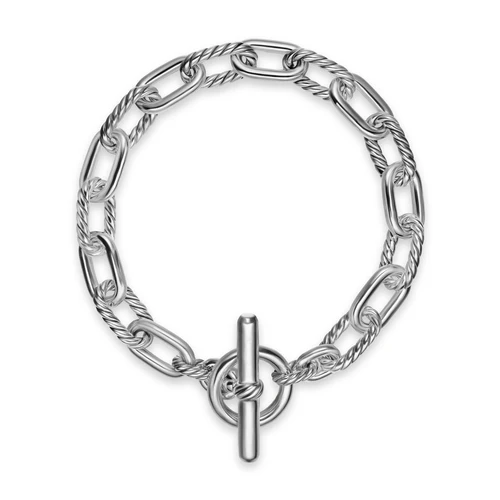 DY Madison Toggle Chain Bracelet in Sterling Silver, Size Small - Image 3