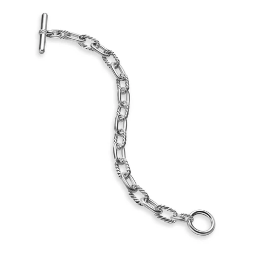 DY Madison Toggle Chain Bracelet in Sterling Silver, Size Small - Image 4