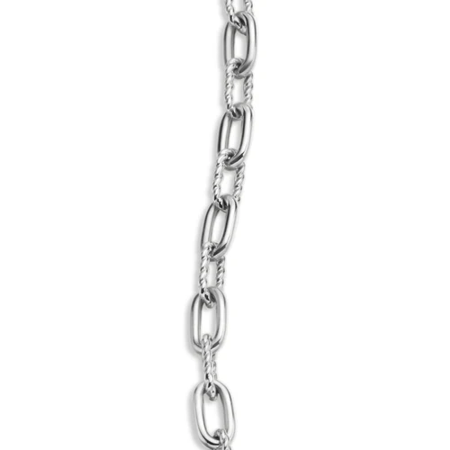 DY Madison Toggle Chain Bracelet in Sterling Silver with Diamonds, Size Small - Image 5