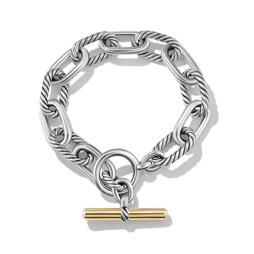 DY Madison Toggle Chain Bracelet with 18K Yellow Gold - Image 2