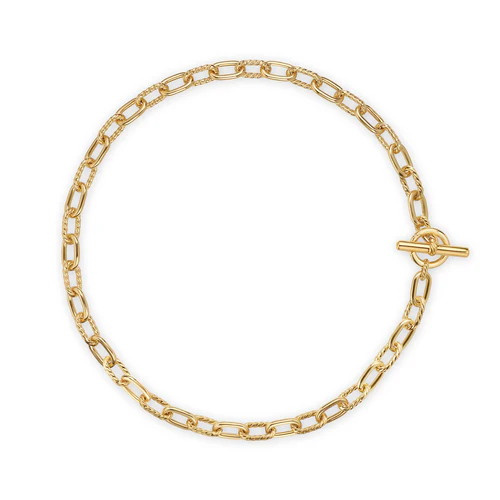 DY Madison Toggle Chain Necklace in 18K Yellow Gold, 16"