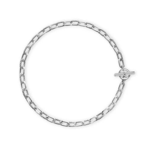 DY Madison Toggle Chain Necklace in Sterling Silver, 18"