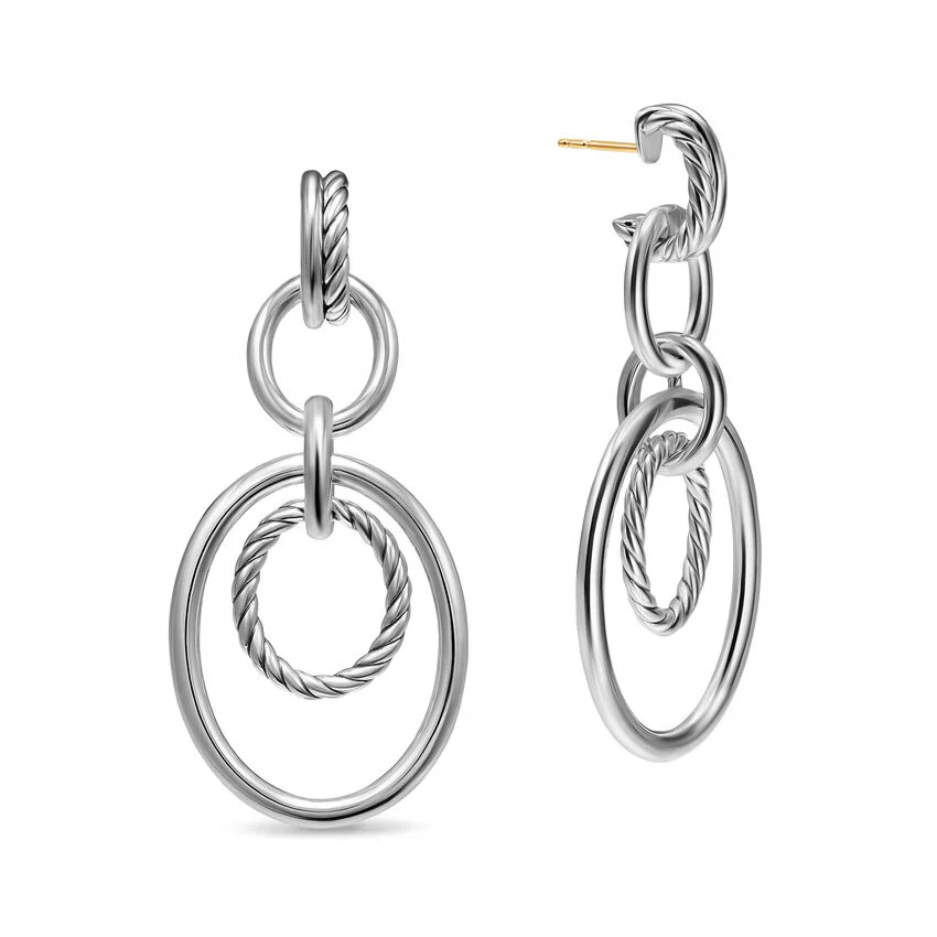 DY Mercer Mobile Drop Earrings in Sterling Silver, 65.7mm - Image 2