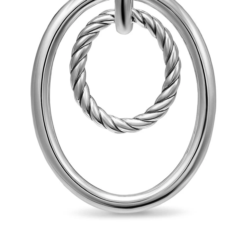 DY Mercer Mobile Drop Earrings in Sterling Silver, 65.7mm - Image 3