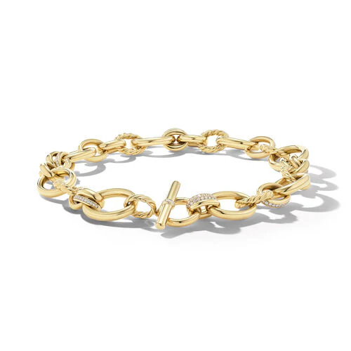 DY Mercer Necklace in 18K Yellow Gold with Pavé Diamonds - Image 2