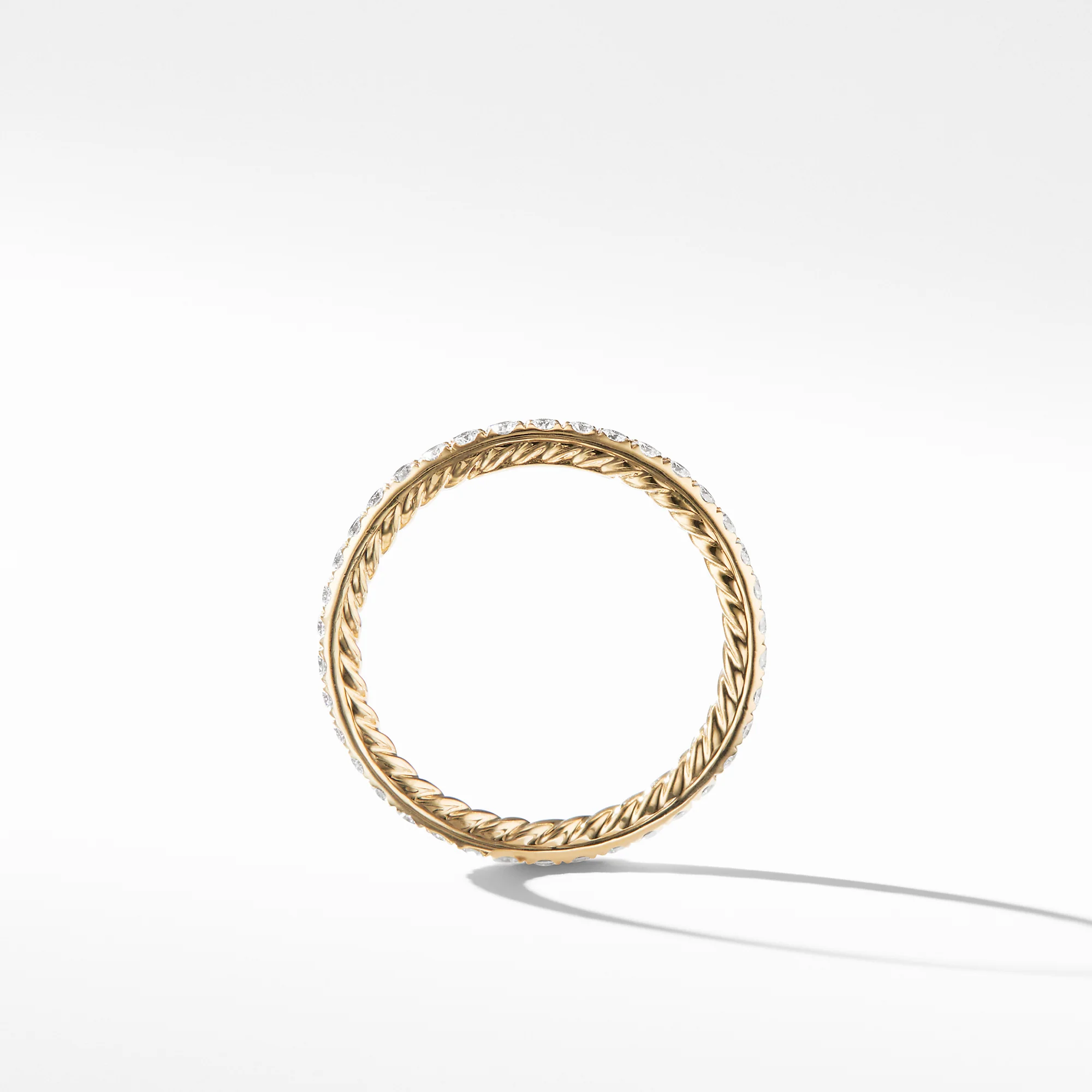 Eden 1.85mm Diamond Pavé Wedding Band Ring in 18K Yellow Gold, Size 6 - Image 2