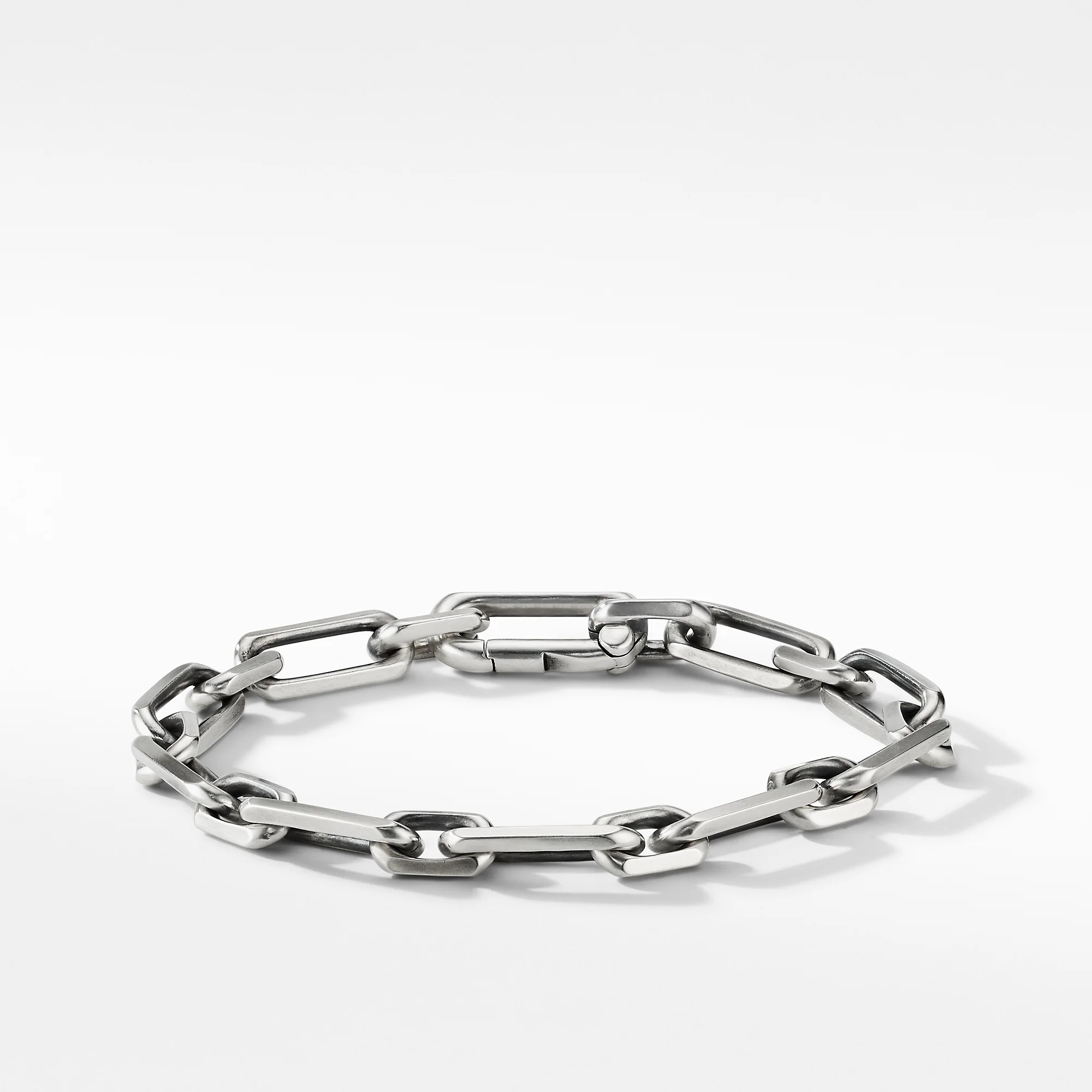 Elongated Open Link Chain Bracelet, Size Medium