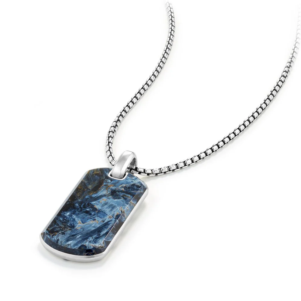 Exotic Stone Tag in Pietersite, 42mm - Image 2