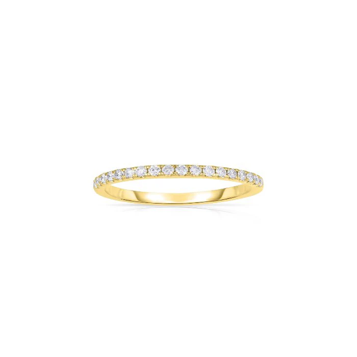 Fink's Diamond Shared Prong Band in 14K Yellow Gold