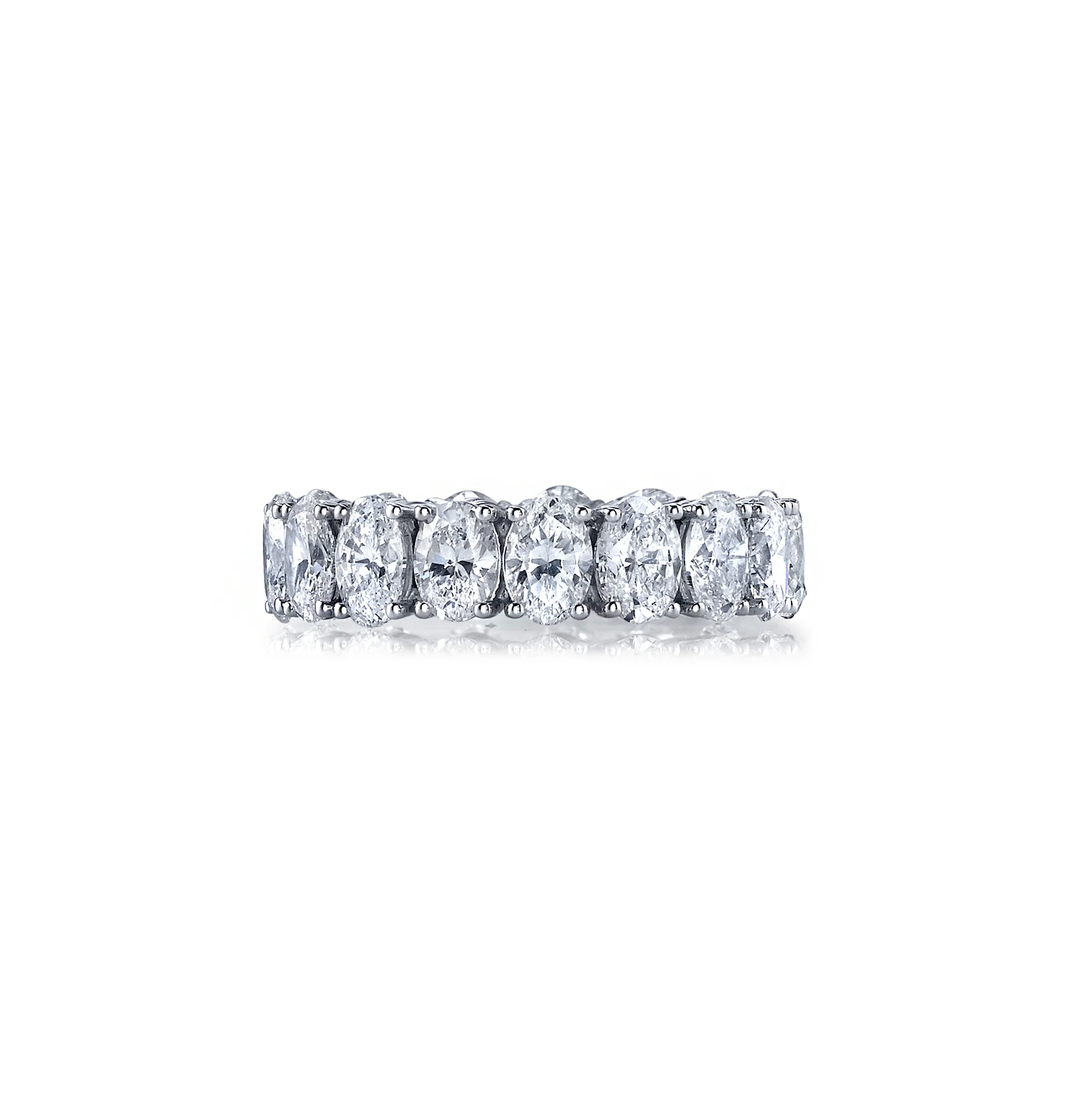 Fink's Exclusive Oval Diamond Eternity Band in Platinum - Image 2