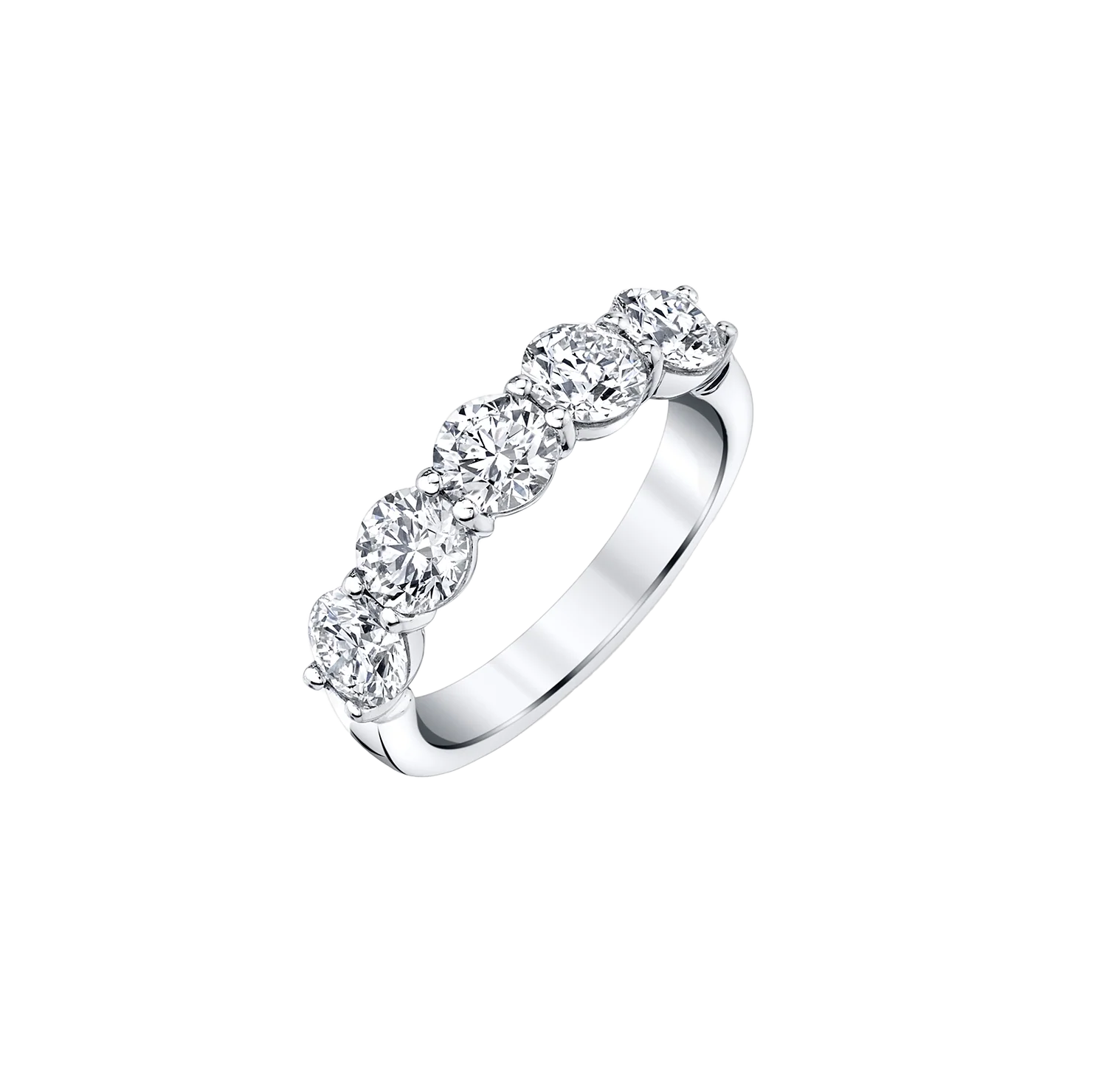 Fink's Exclusive Round Diamond Band in Platinum