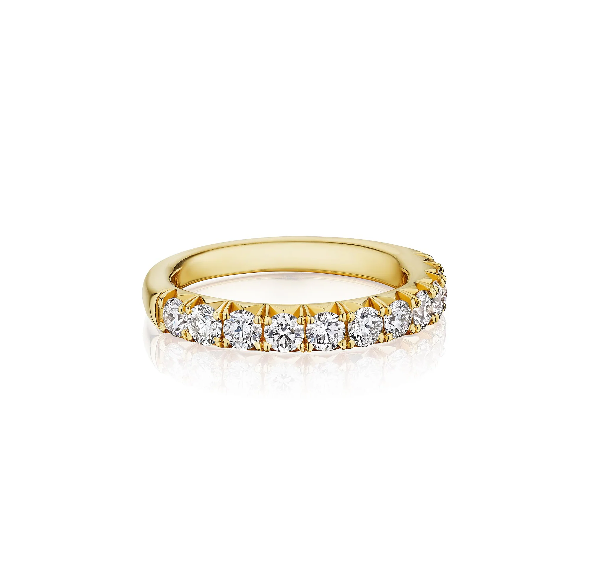 Fink's Exclusive Round Diamond Band in Yellow Gold