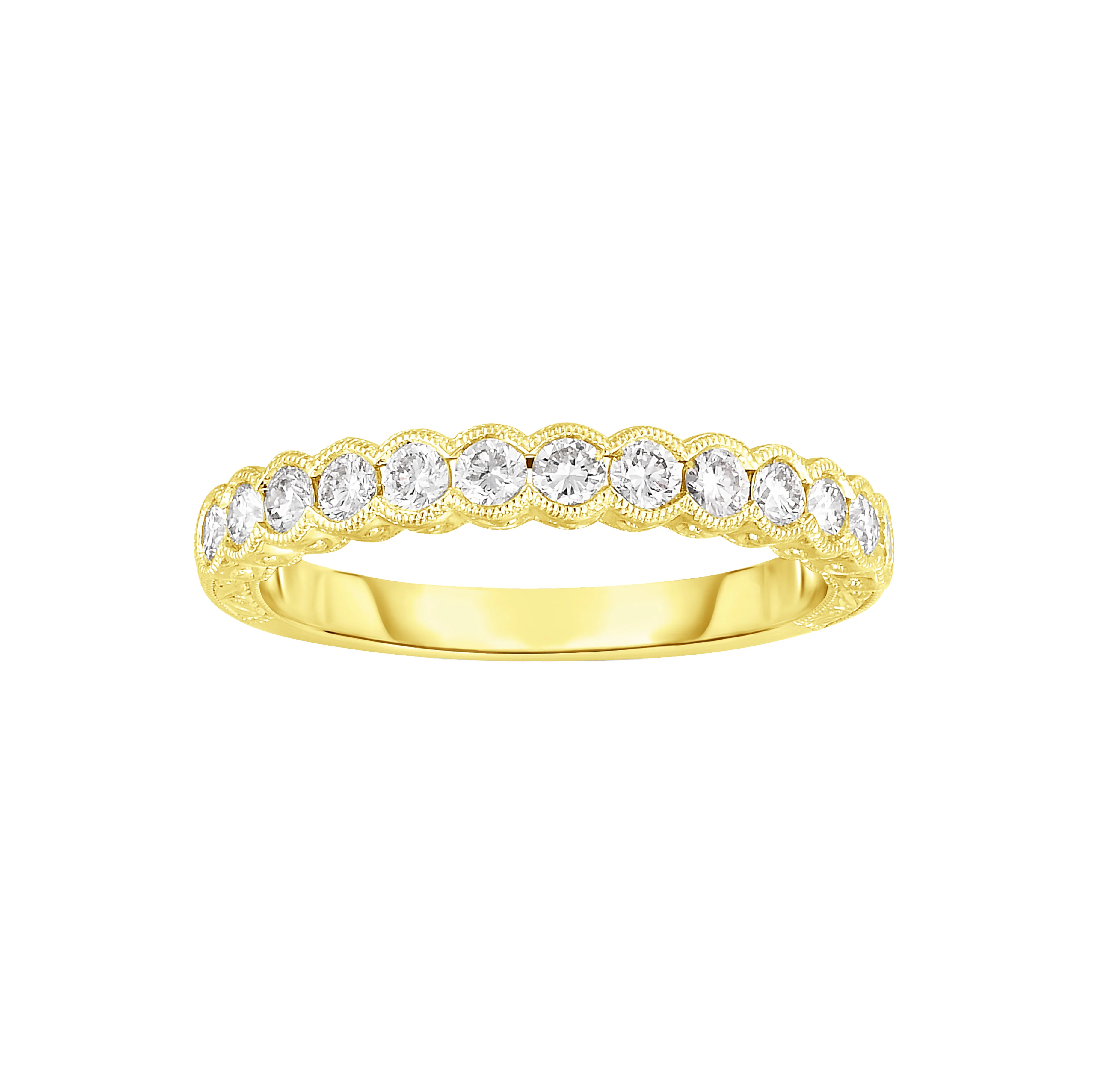 Fink's Exclusive Round Diamond Band in Yellow Gold