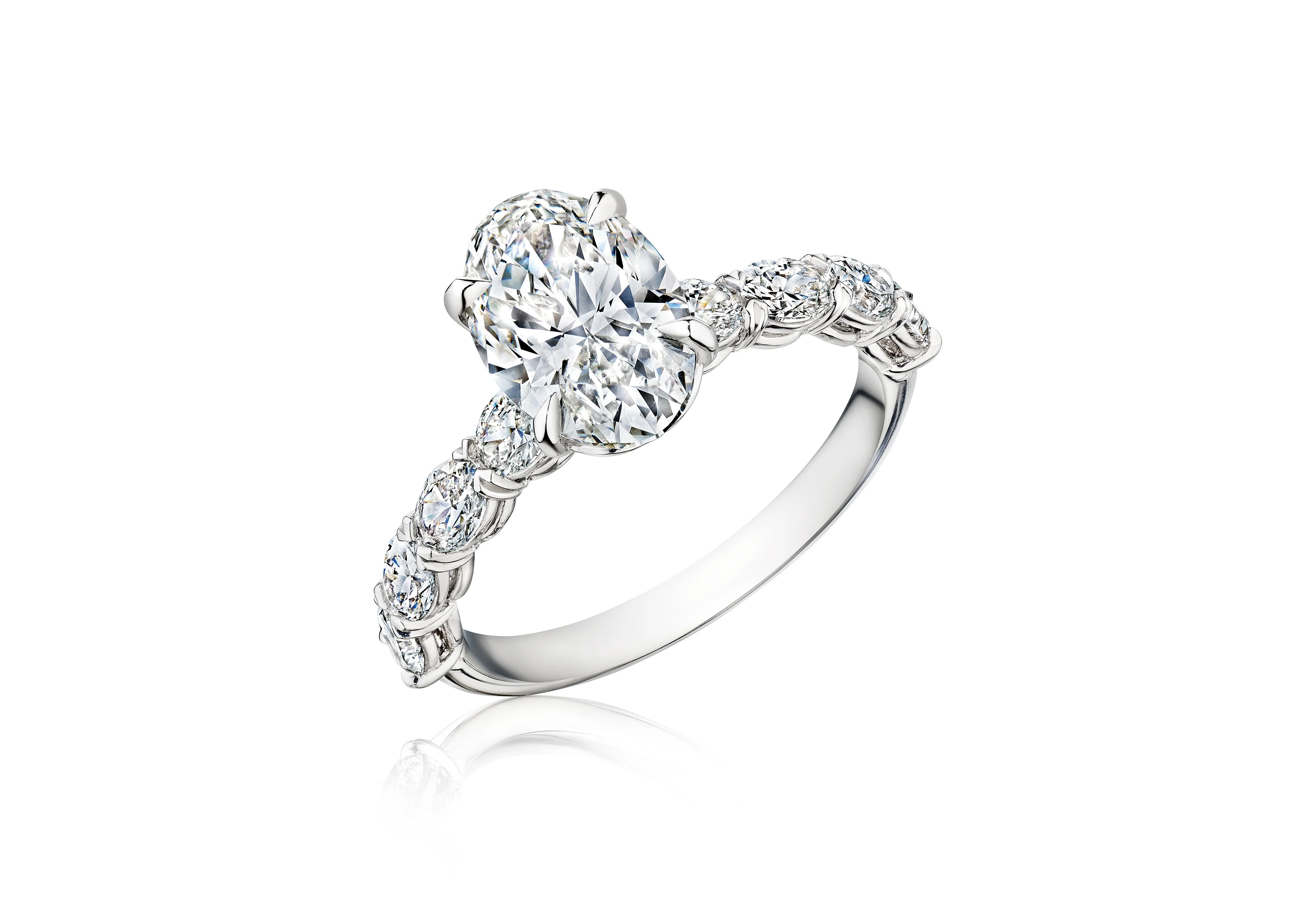 Fink's Exclusive Oval Diamond Engagement Ring - Image 2