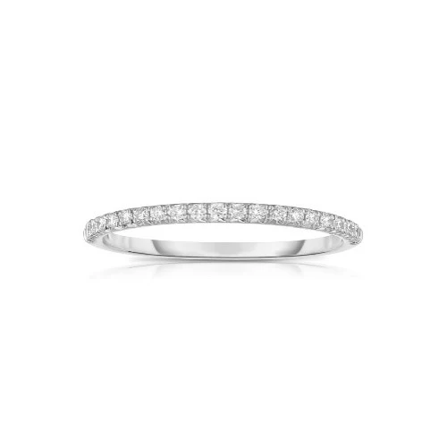 Fink's Half Way Round Diamond Band in 14K White Gold