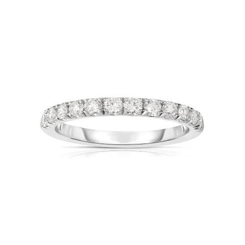Fink's Half Way Round Diamond Band in 14k White Gold