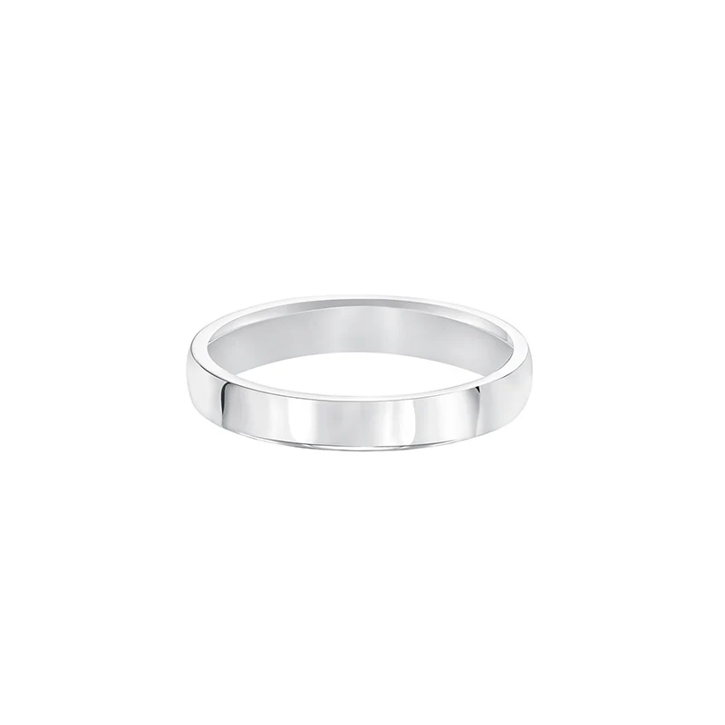 Fink's 2mm 14K White Gold Low Dome Comfort Fit Wedding Band