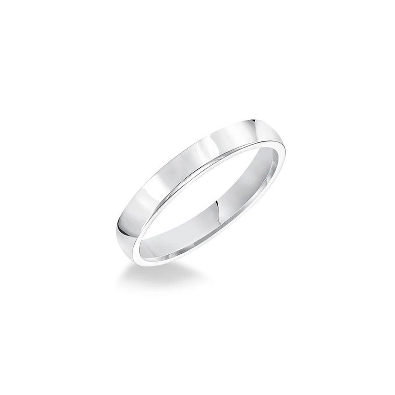 Fink's 2mm 14K White Gold Low Dome Comfort Fit Wedding Band - Image 2