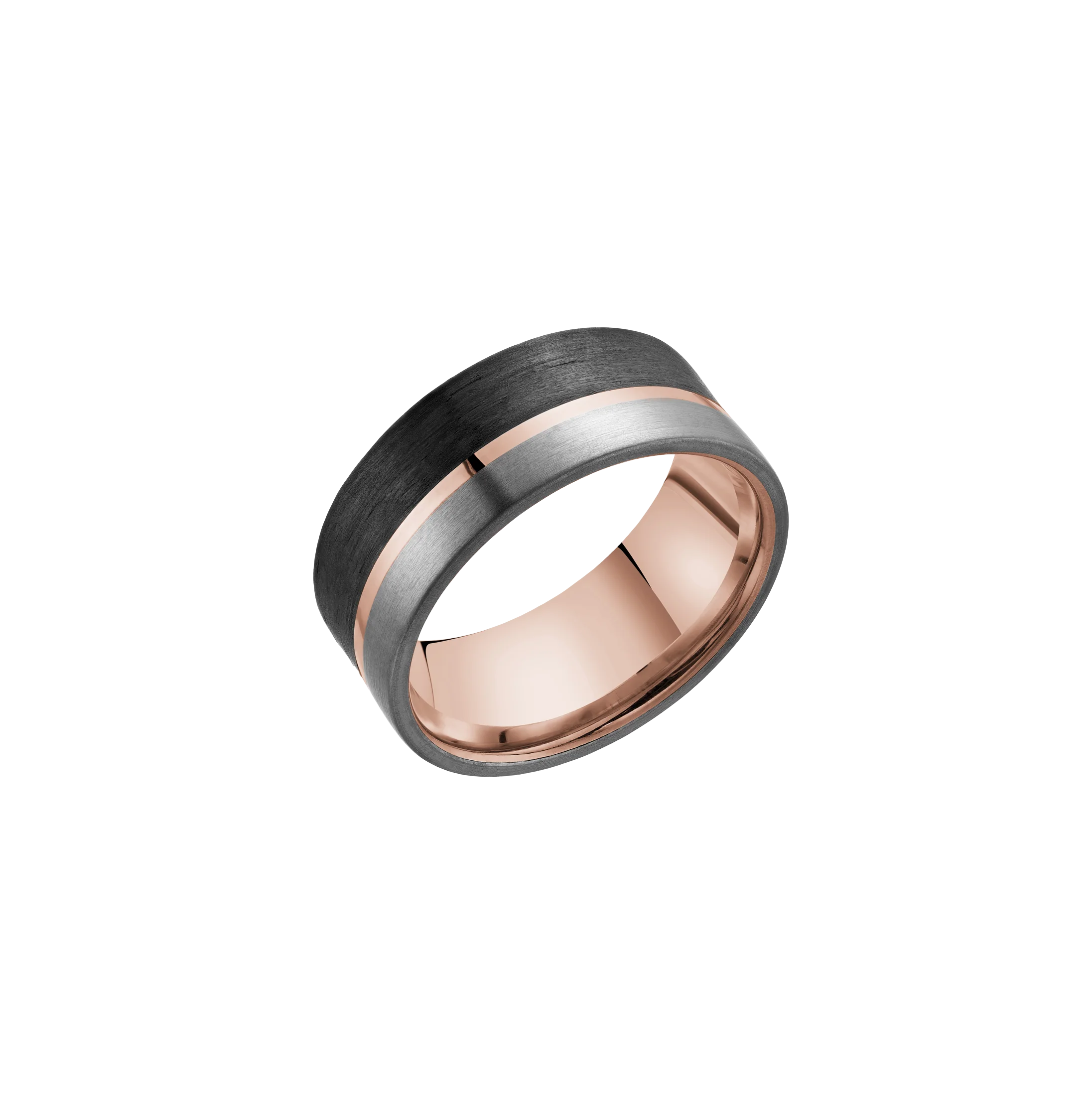 Fink's Rose Gold Band with Carbon Fiber and Tantalum
